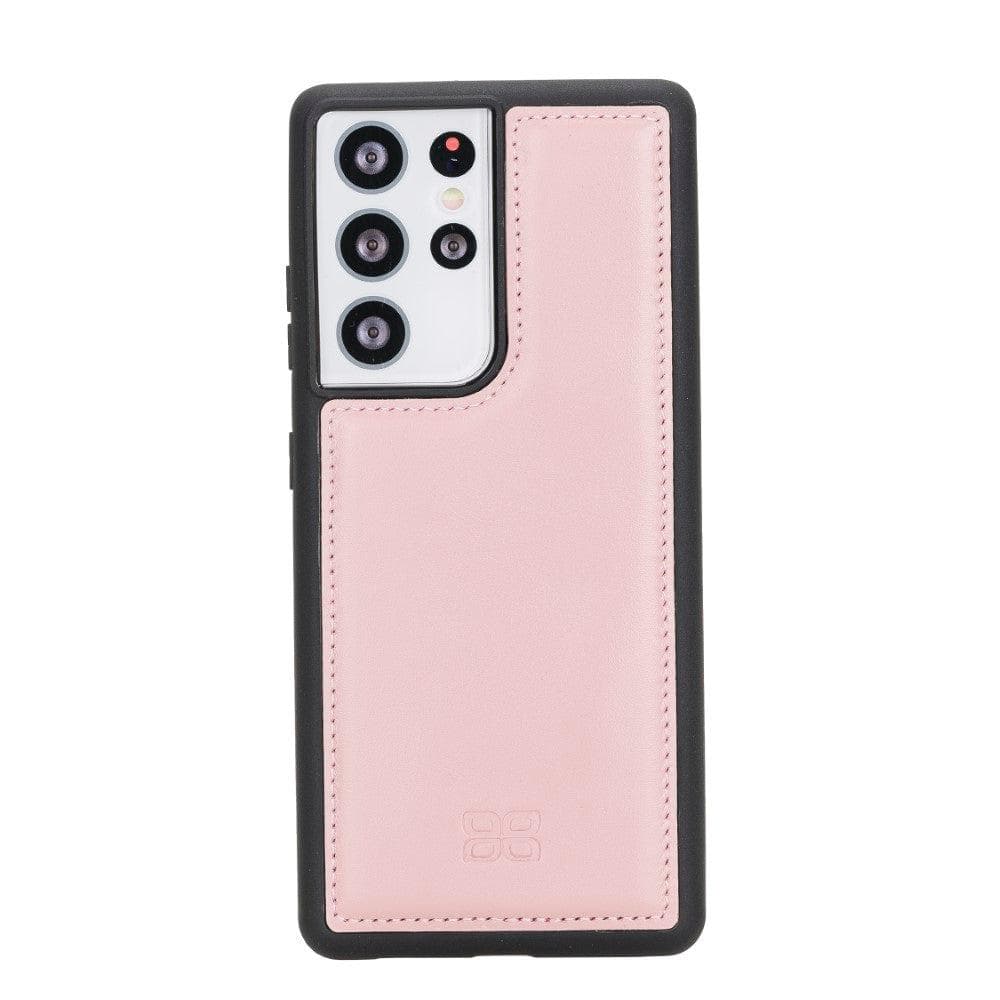 Bouletta Flex Cover Back Leather Cases for Samsung Galaxy S21 Series S21 Ultra 6.8" / Pink