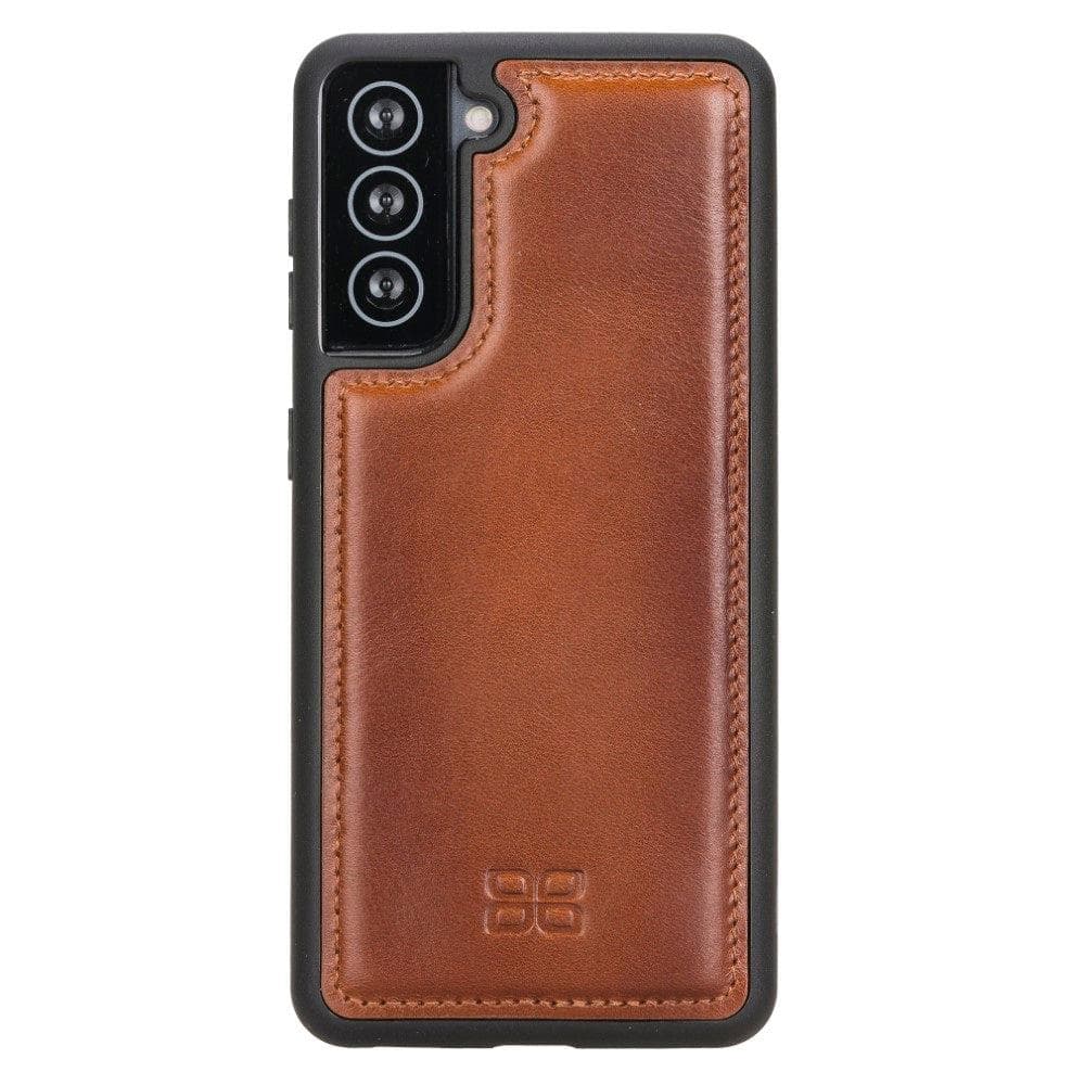 Bouletta Flex Cover Back Leather Cases for Samsung Galaxy S21 Series S21 6.2" / Tan