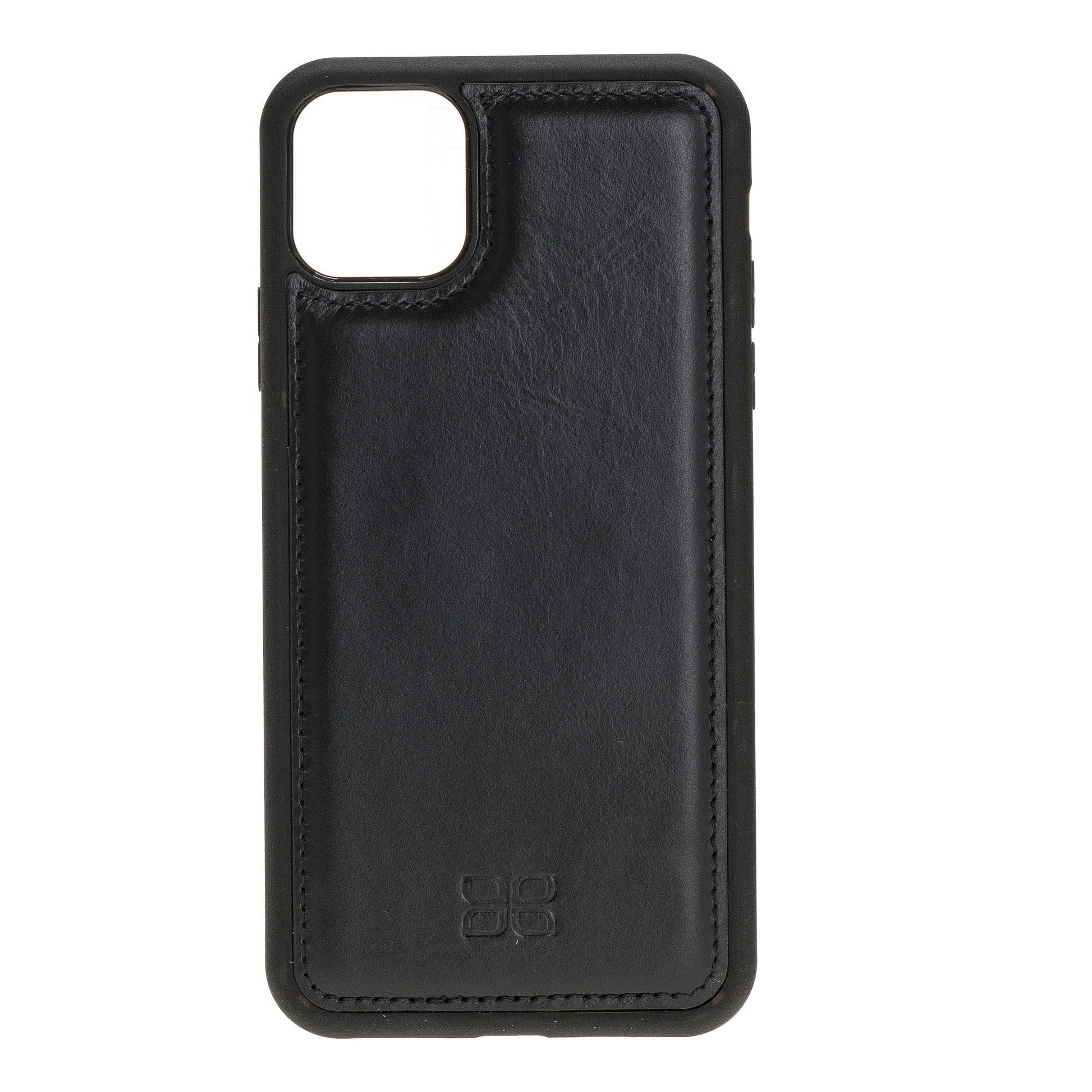 Bouletta Flex Cover Leather Back Cover Case for Apple iPhone 11 Series iPhone 11 Promax 6.5" / Black