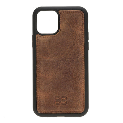 Bouletta Flex Cover Leather Back Cover Case for Apple iPhone 11 Series iPhone 11 Pro 5.8" / Antic Brown