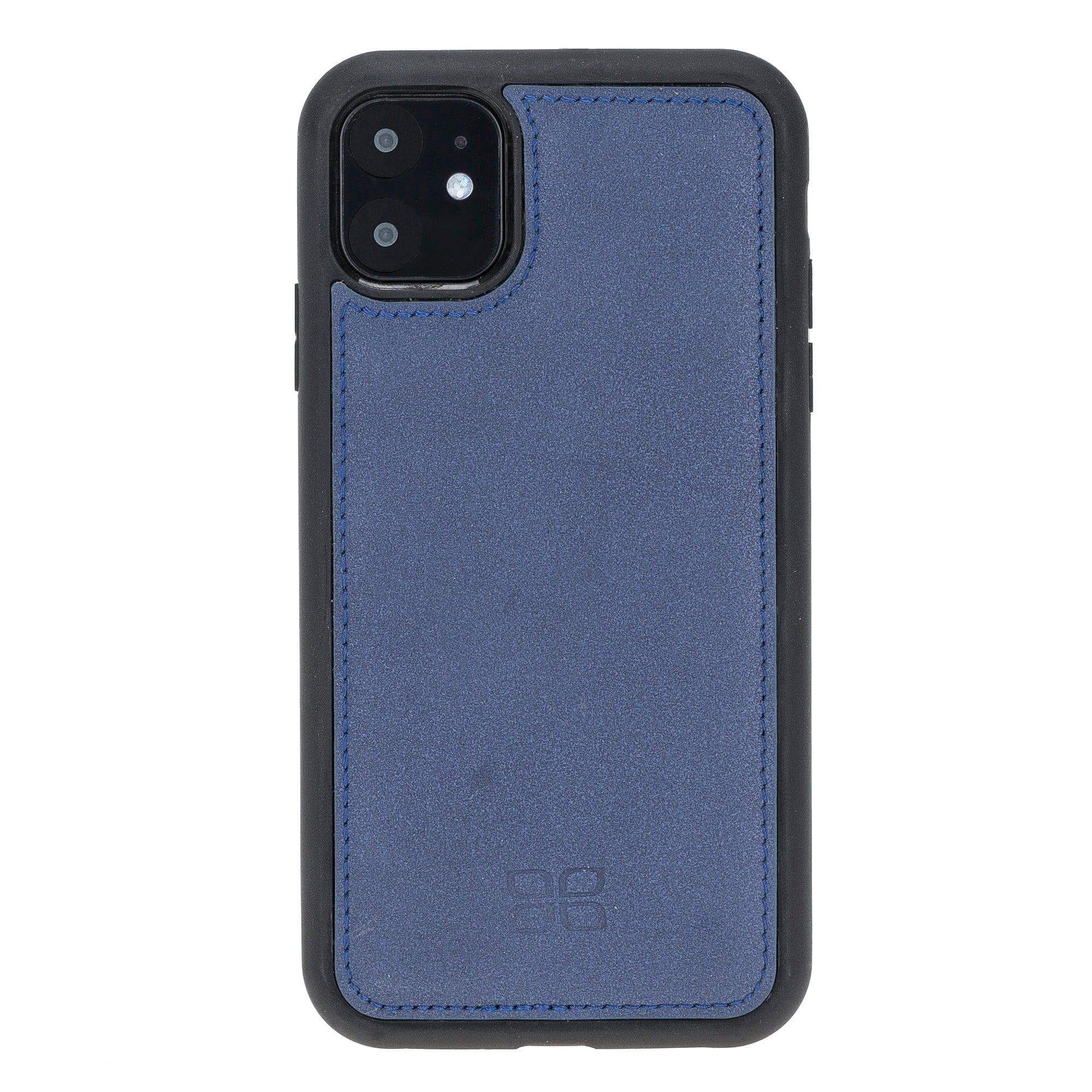 Bouletta Flex Cover Leather Back Cover Case for Apple iPhone 11 Series iPhone 11 6.1" / Navy Blue