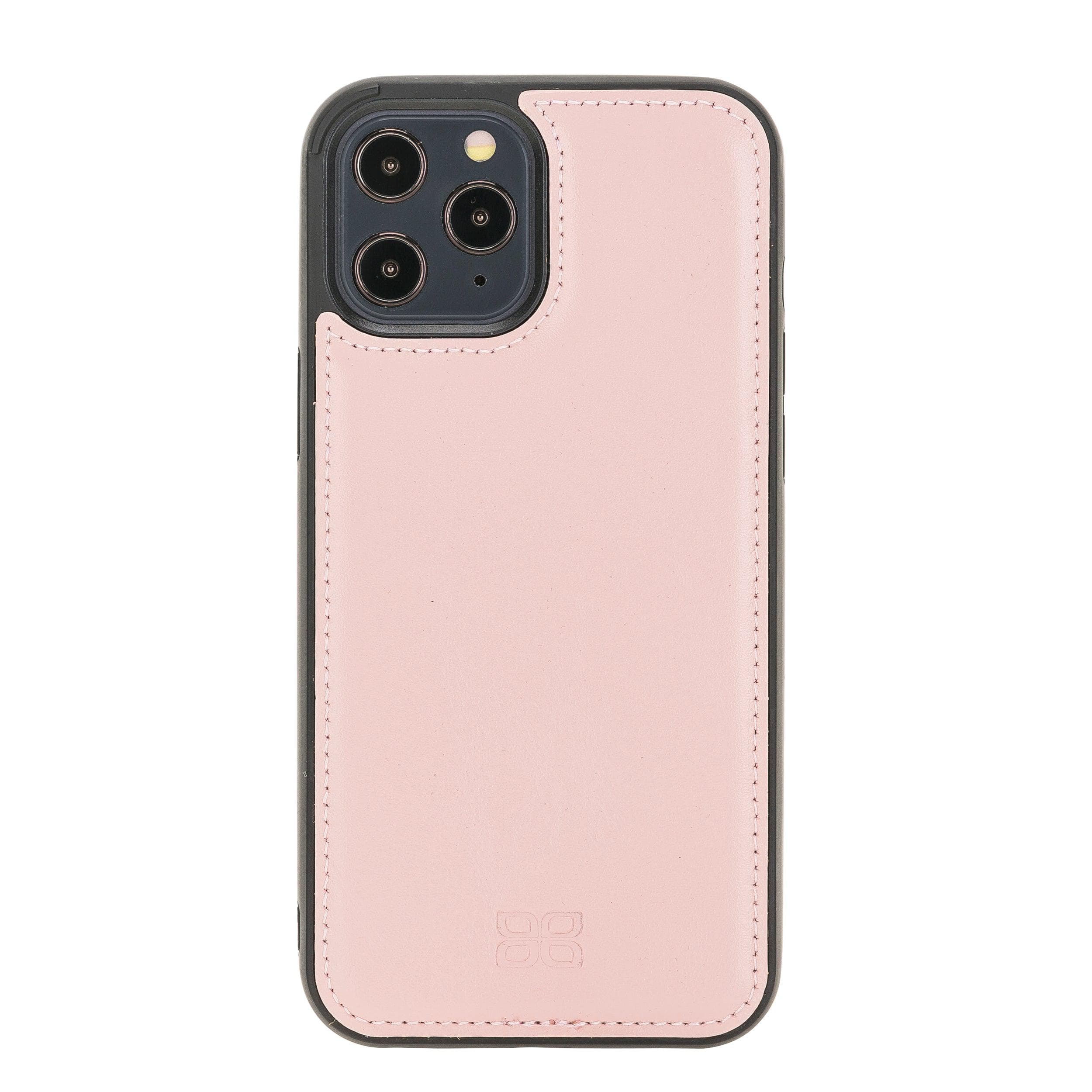 Bouletta Flexible Leather Back Cover for Apple iPhone 12 Series iPhone 12 Pro Max / Pink