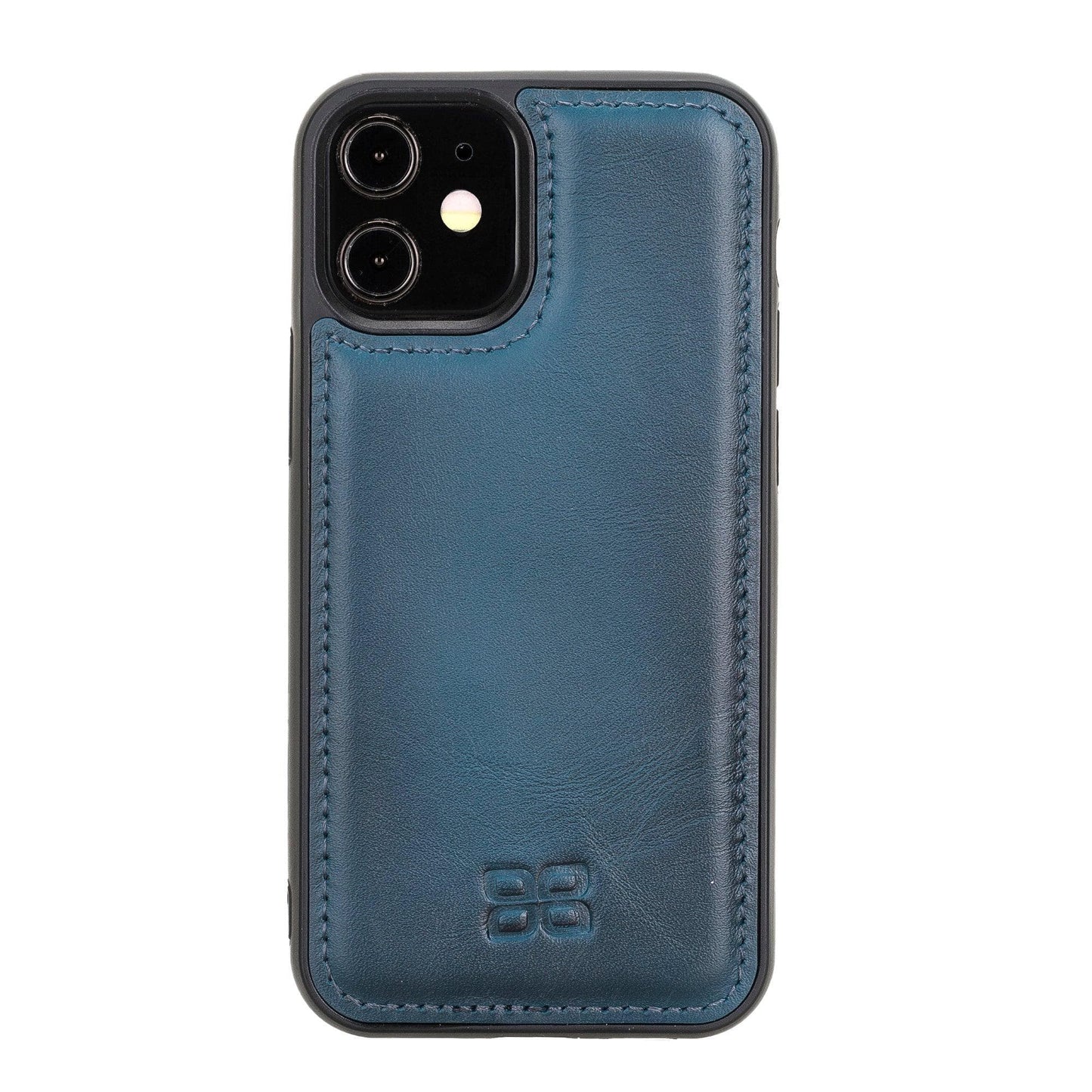 Bouletta Flexible Leather Back Cover for Apple iPhone 12 Series iPhone 12 Mini / Blue