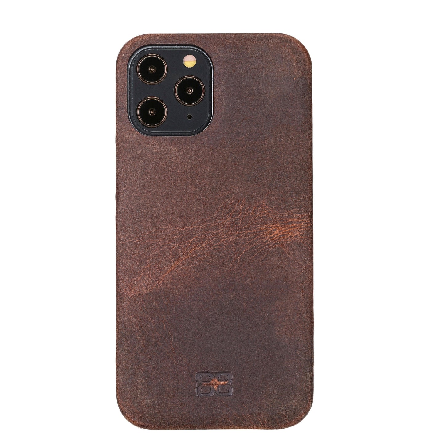 Bouletta Fully Leather Back Cover for Apple iPhone 12 Series iPhone 12 Pro Max / Antic Brown