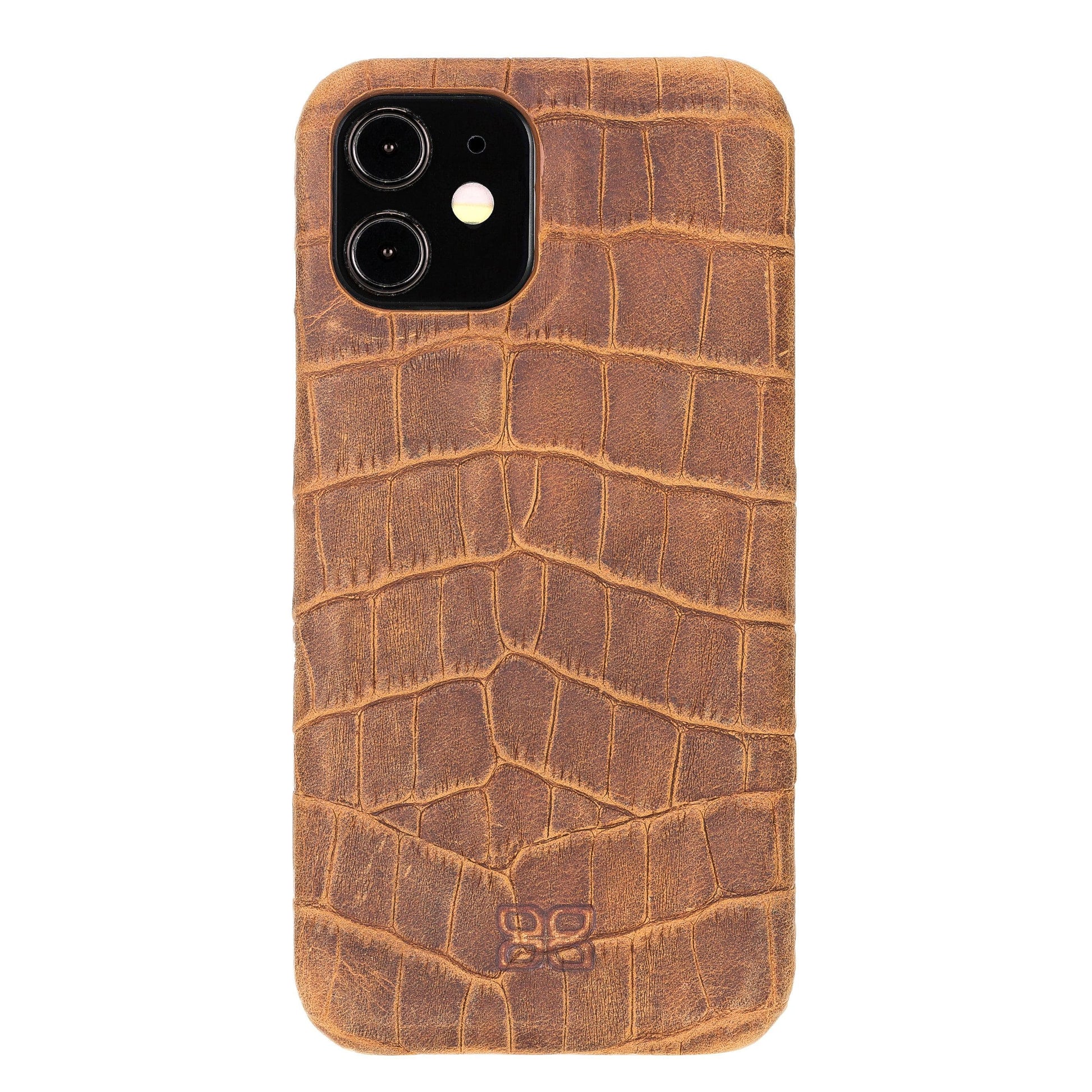 Bouletta Fully Leather Back Cover for Apple iPhone 12 Series iPhone 12 Pro / Dragon Tan