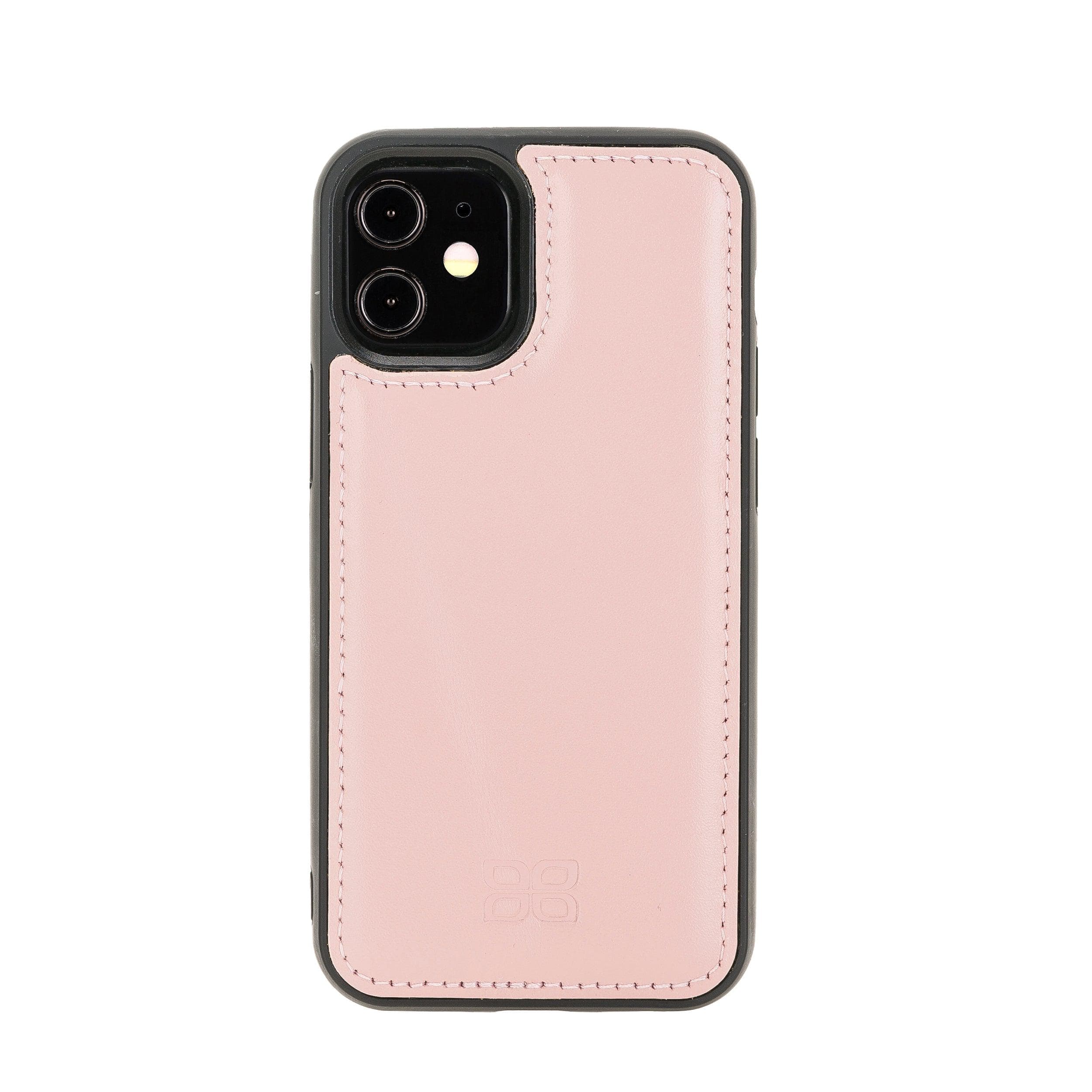 Bouletta Flexible Leather Back Cover for Apple iPhone 12 Series iPhone 12 Mini / Pink