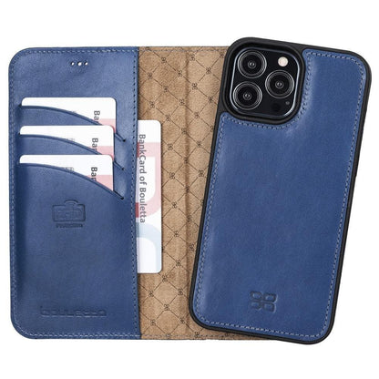 Bouletta Limited Edition Apple iPhone 13 Pro Max and iPhone 13 Pro Detachable Leather Wallet Case