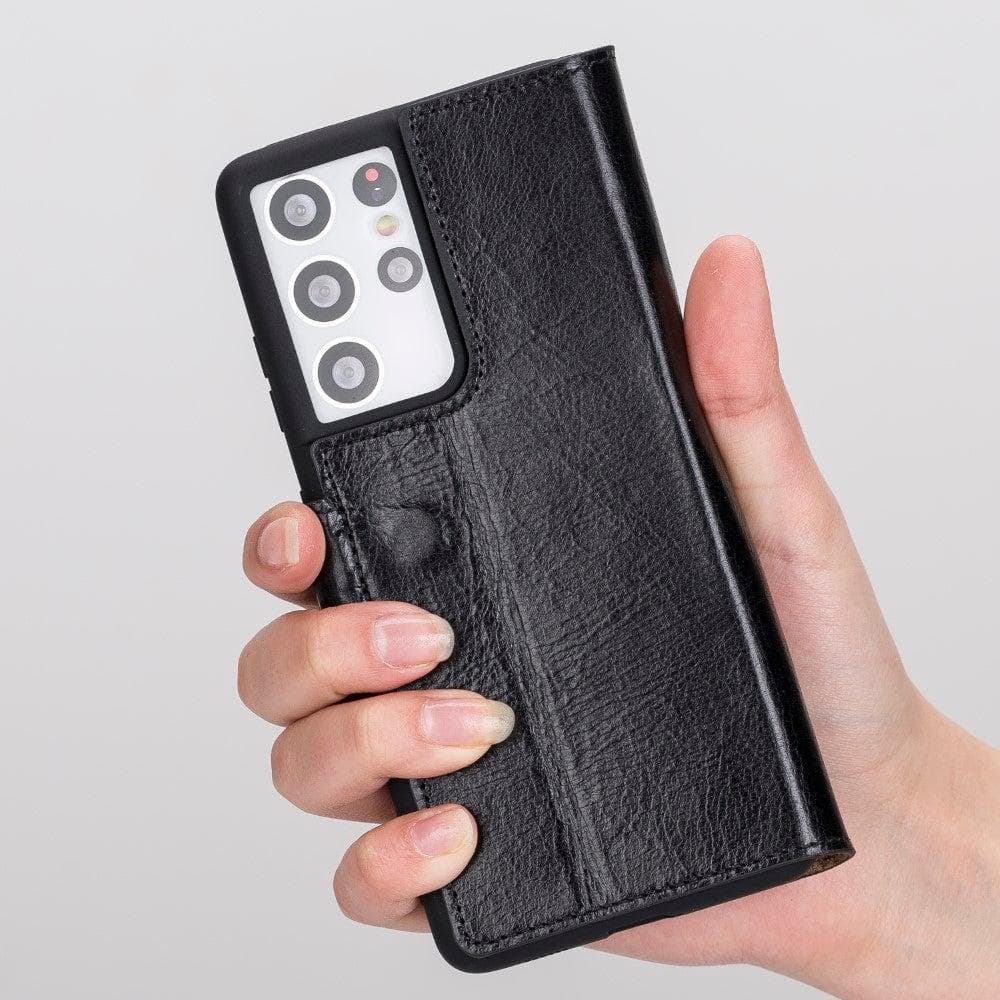 Bouletta Non-Detachable Leather Wallet Cases for Samsung Galaxy S21 Series