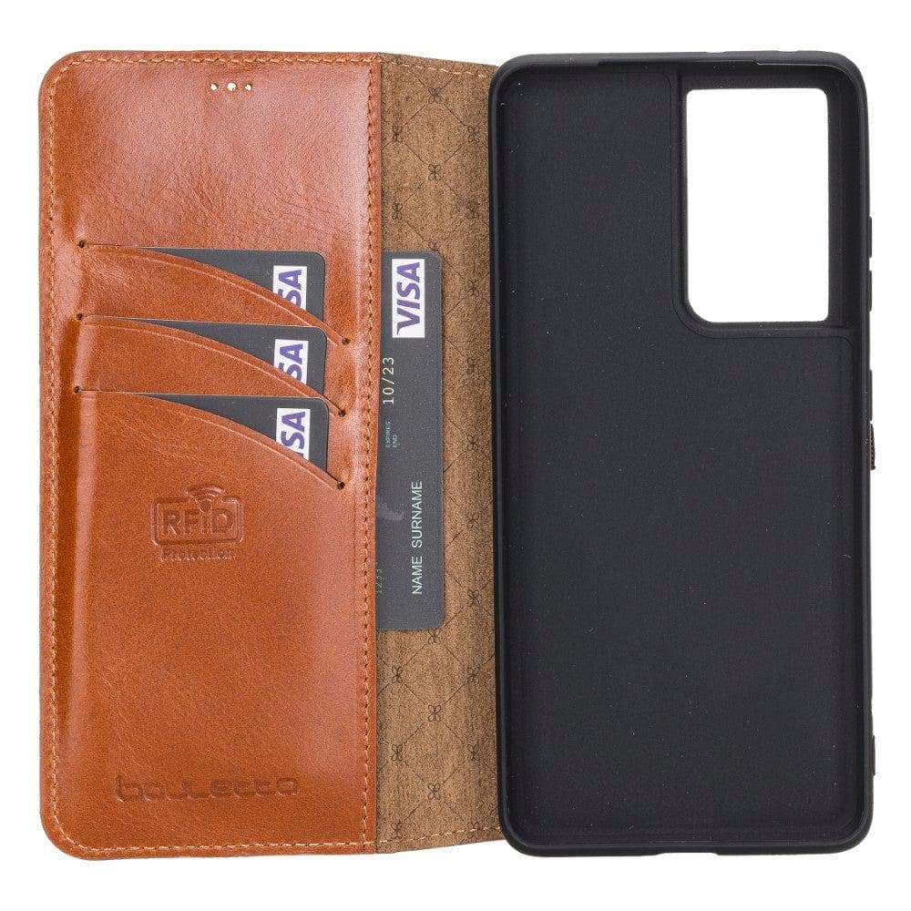 Bouletta Non-Detachable Leather Wallet Cases for Samsung Galaxy S21 Series