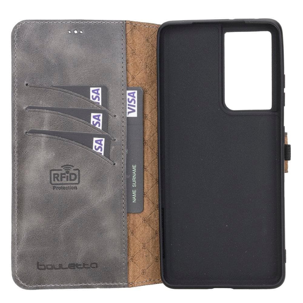 Bouletta Non-Detachable Leather Wallet Cases for Samsung Galaxy S21 Series