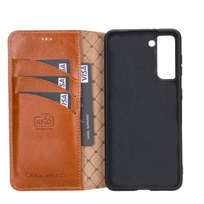 Bouletta Non-Detachable Leather Wallet Cases for Samsung Galaxy S21 Series