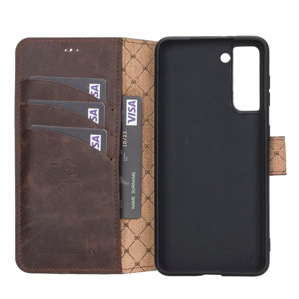 Bouletta Non-Detachable Leather Wallet Cases for Samsung Galaxy S21 Series