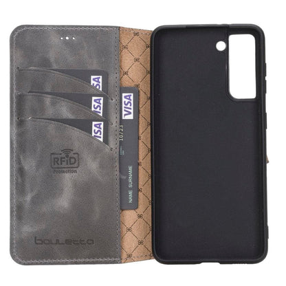 Bouletta Non-Detachable Leather Wallet Cases for Samsung Galaxy S21 Series