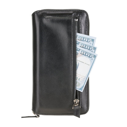 Bouletta Detachable Leather Zipper Wallet Cases for Apple iPhone 12 Series