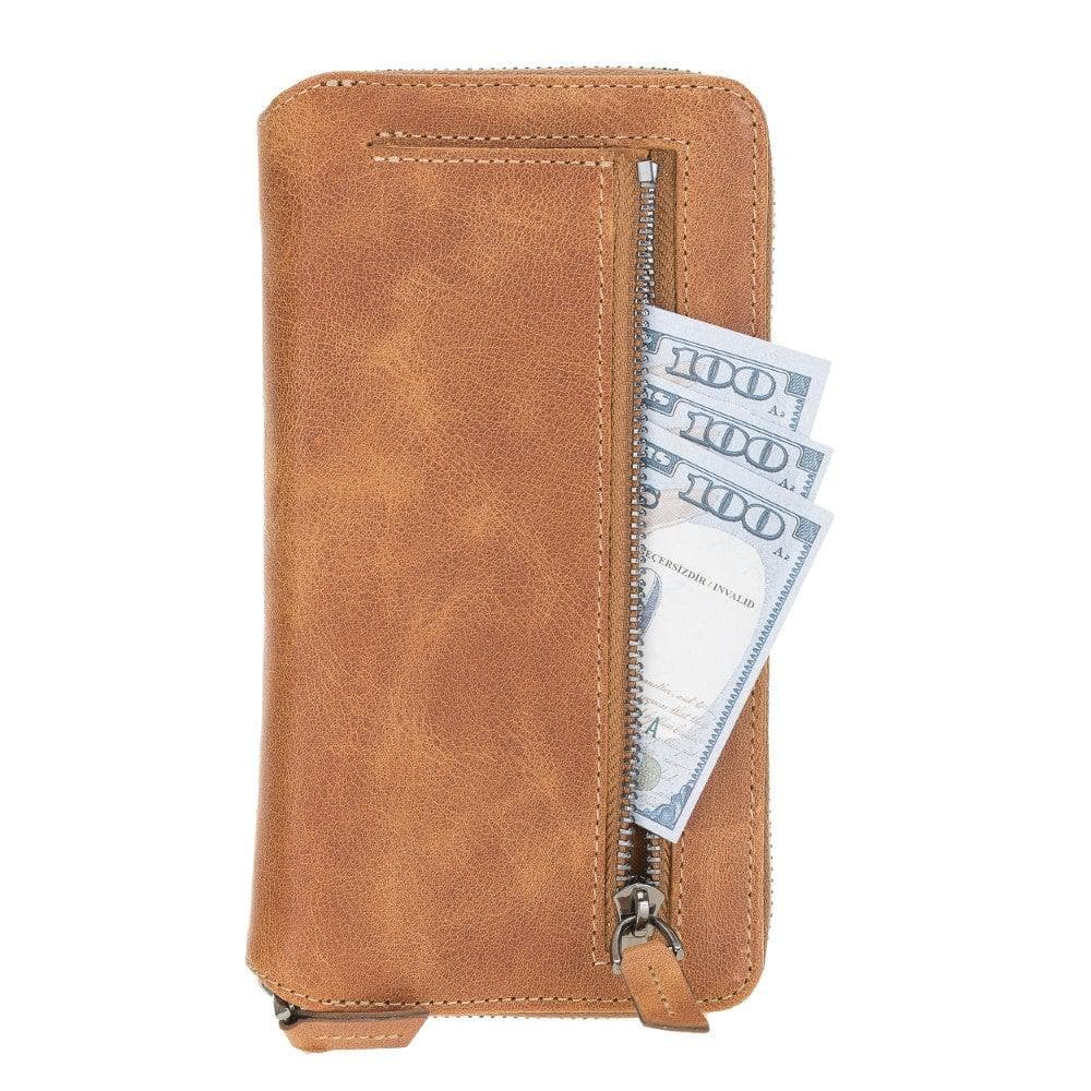 Bouletta Detachable Leather Zipper Wallet Cases for Apple iPhone 12 Series