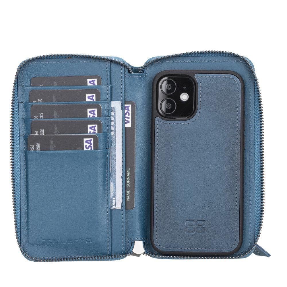 Bouletta Detachable Leather Zipper Wallet Cases for Apple iPhone 12 Series