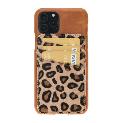 Bouletta Ultimate Jacket Cases with Detachable Card Holder for iPhone 11 Series iPhone 11 Pro Max / Brown-Cheetah