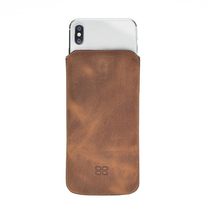 Bouletta Multi Leather Case with Compatible All Mobile Phones Antic Dark Brown