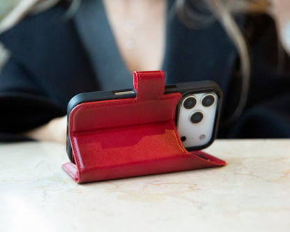 Magic iPhone 17 Pro Detachable Leather Wallet Case