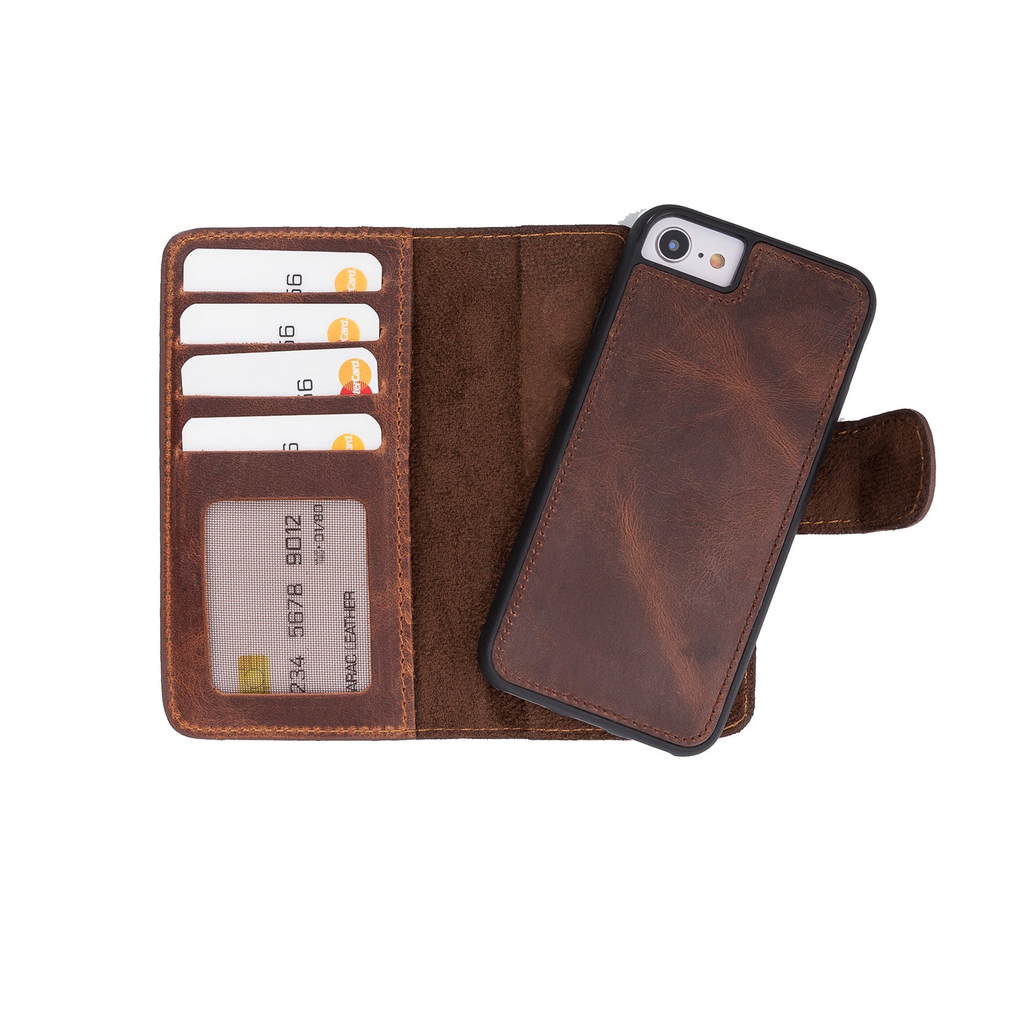 Magic iPhone 16E Leather Detachable Wallet Case