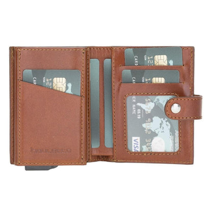 Bouletta Palermo Zip Mechanical Leather Card Holder