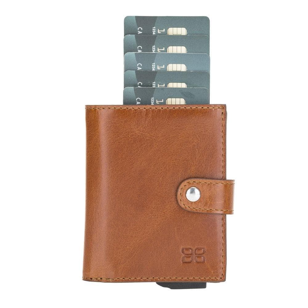 Bouletta Palermo Zip Mechanical Leather Card Holder