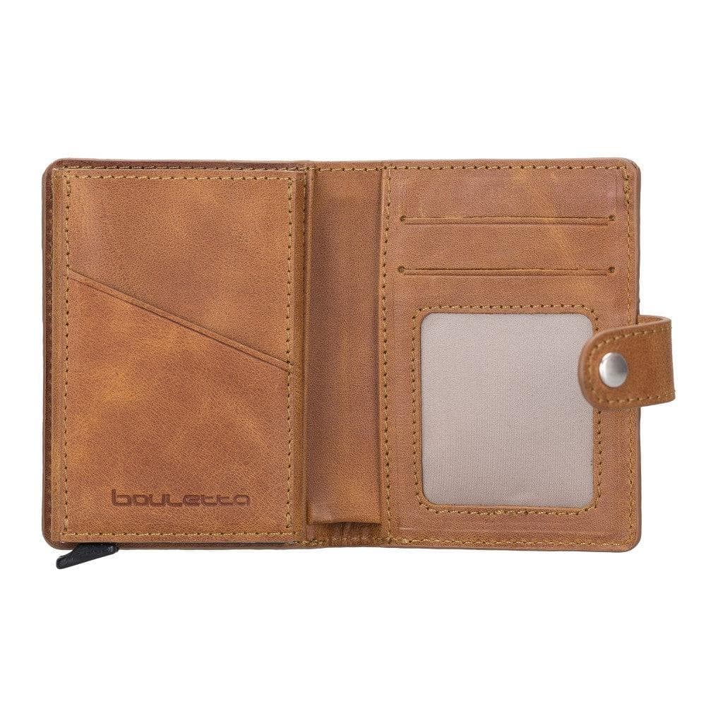 Bouletta Palermo Zip Mechanical Leather Card Holder