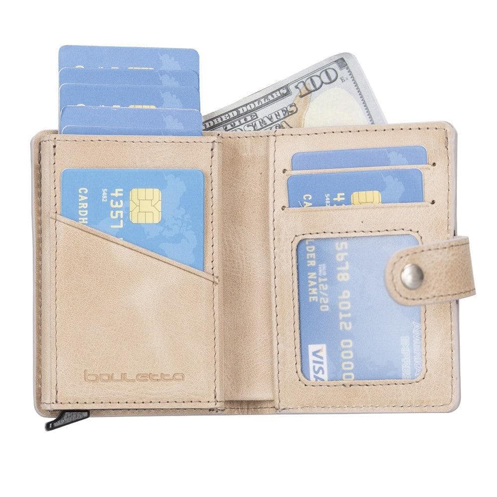 Bouletta Palermo Zip Mechanical Leather Card Holder