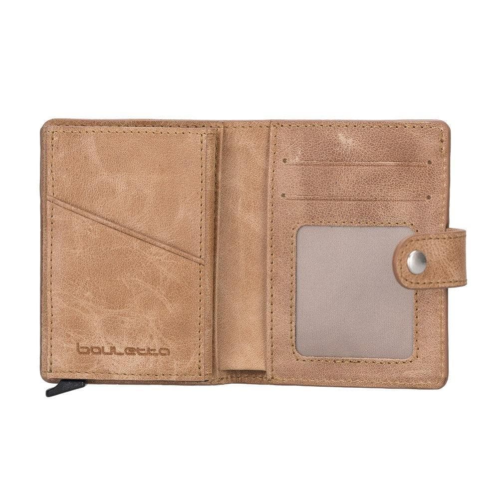 Bouletta Palermo Zip Mechanical Leather Card Holder