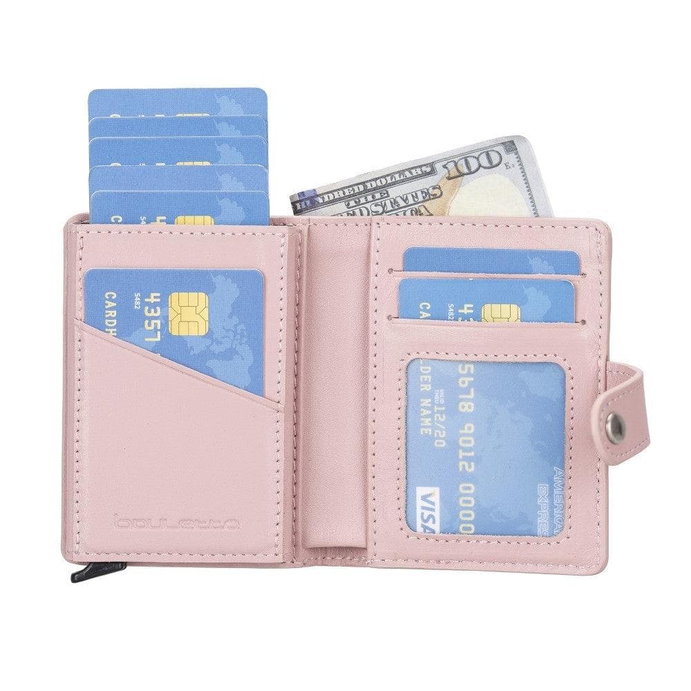 Bouletta Palermo Zip Mechanical Leather Card Holder