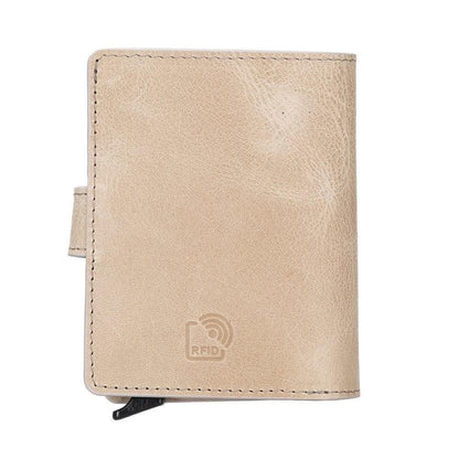 Bouletta Palermo Zip Mechanical Leather Card Holder