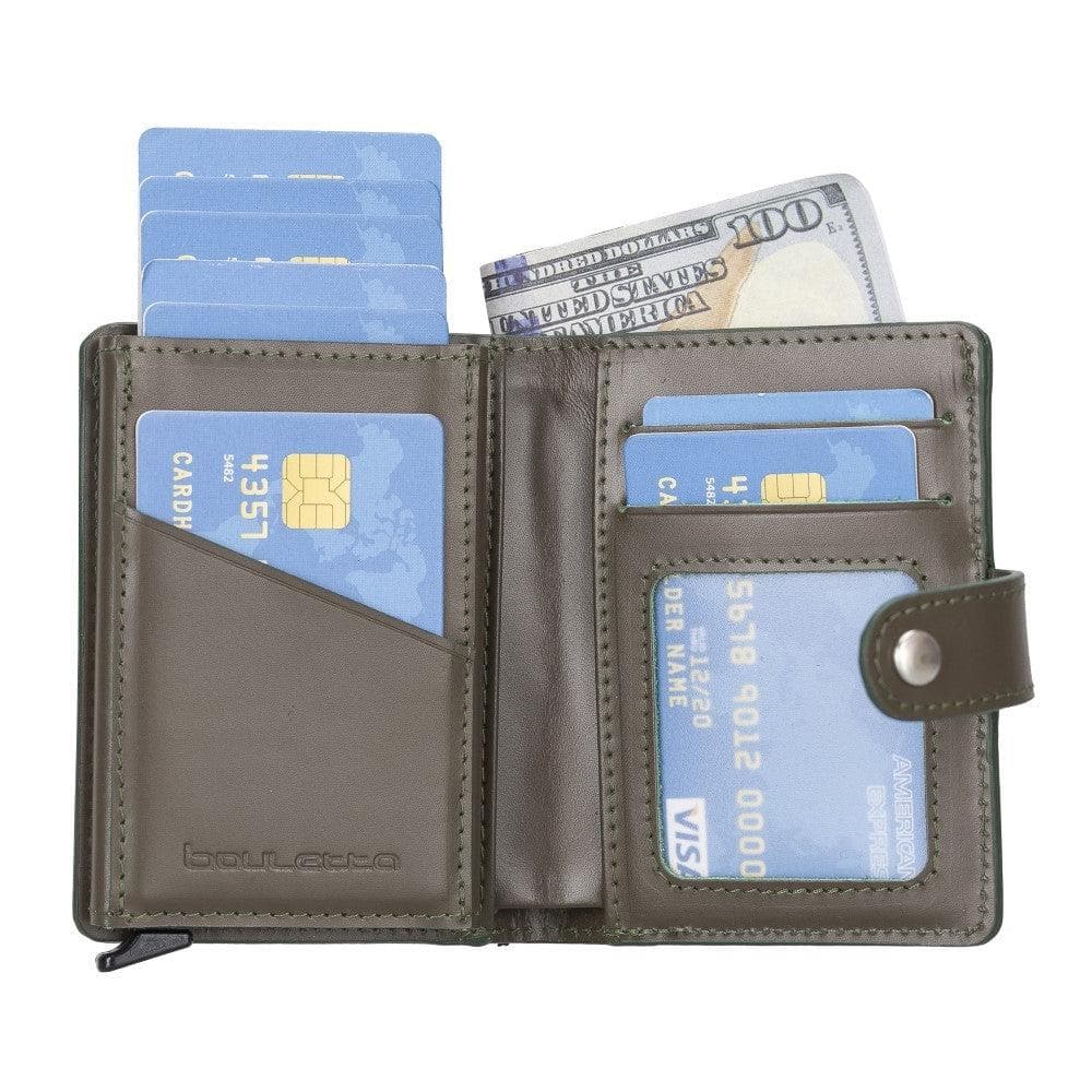 Bouletta Palermo Zip Mechanical Leather Card Holder