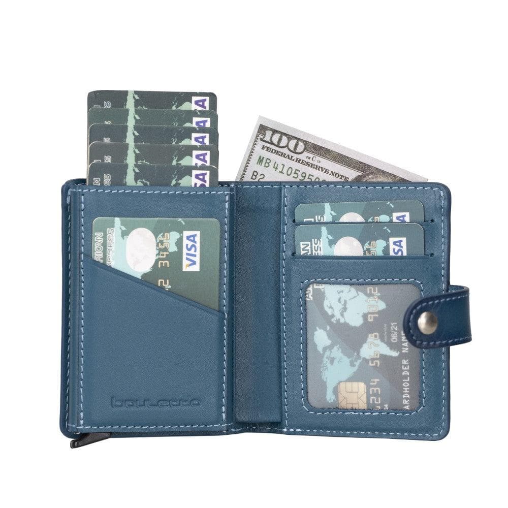 Bouletta Palermo Zip Mechanical Leather Card Holder