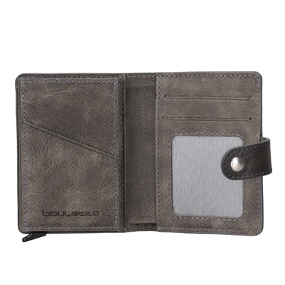 Bouletta Palermo Zip Mechanical Leather Card Holder