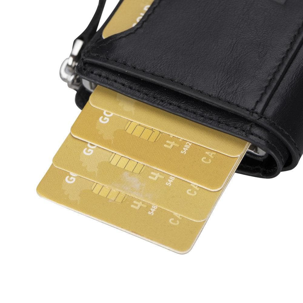 Bouletta Palermo Zip Mechanical Leather Card Holder