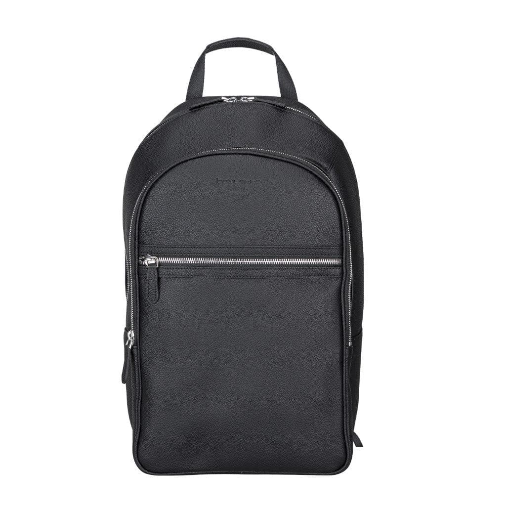 Bouletta Pella Genuine Leather Backpack & Rucksack - Handmade and Customizable Floater Black