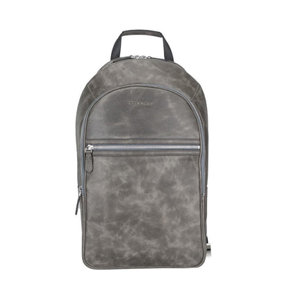 Bouletta Pella Genuine Leather Backpack & Rucksack - Handmade and Customizable Gray