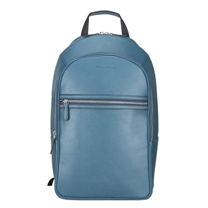 Bouletta Pella Genuine Leather Backpack & Rucksack - Handmade and Customizable Blue