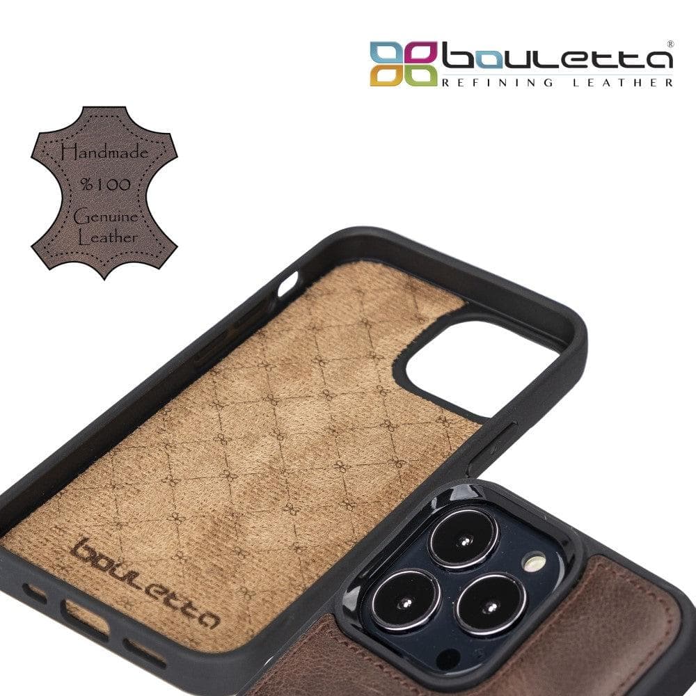 Bouletta Apple iPhone 13 Series Leather Case with Flexible Back Cover