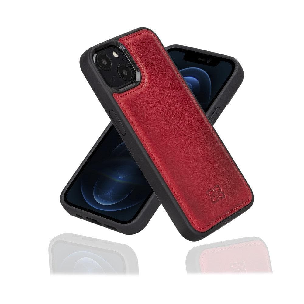 Bouletta Apple iPhone 13 Series Leather Case with Flexible Back Cover iPhone 13 / Red