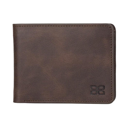 Bouletta Pier Handmade and Personalised Genuine Leather Wallet for Men's Tiguan Brown / Leather