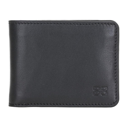 Bouletta Pier Handmade and Personalised Genuine Leather Wallet for Men's Rustic Black