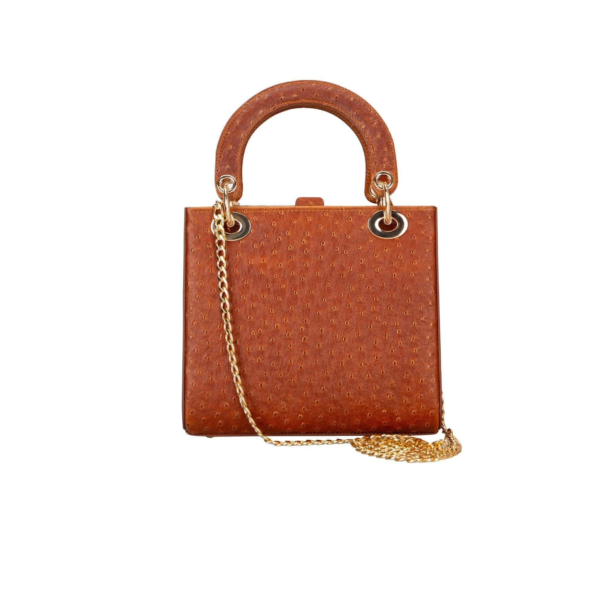 Bouletta Pinny Geniune Leather Women’s Bag Tan Ostrich