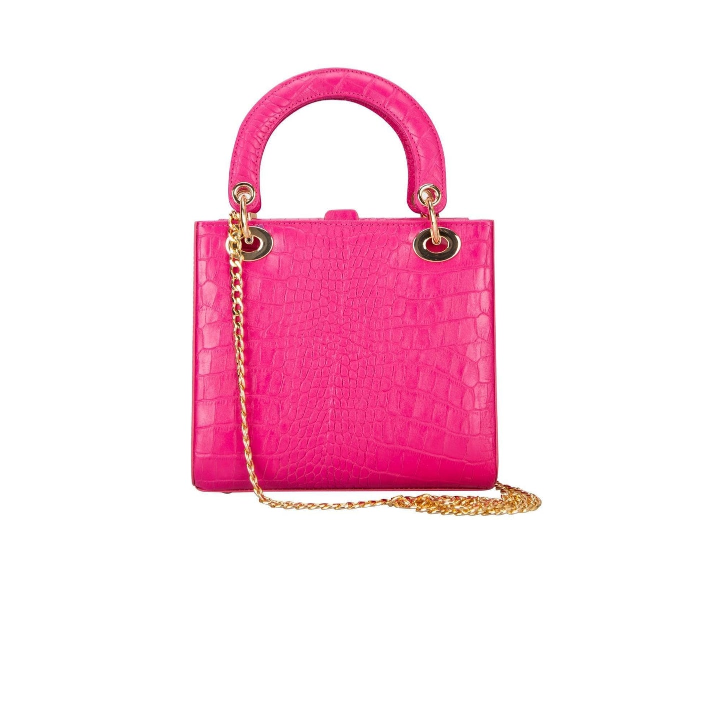 Bouletta Pinny Geniune Leather Women’s Bag Cerise Pink Croco