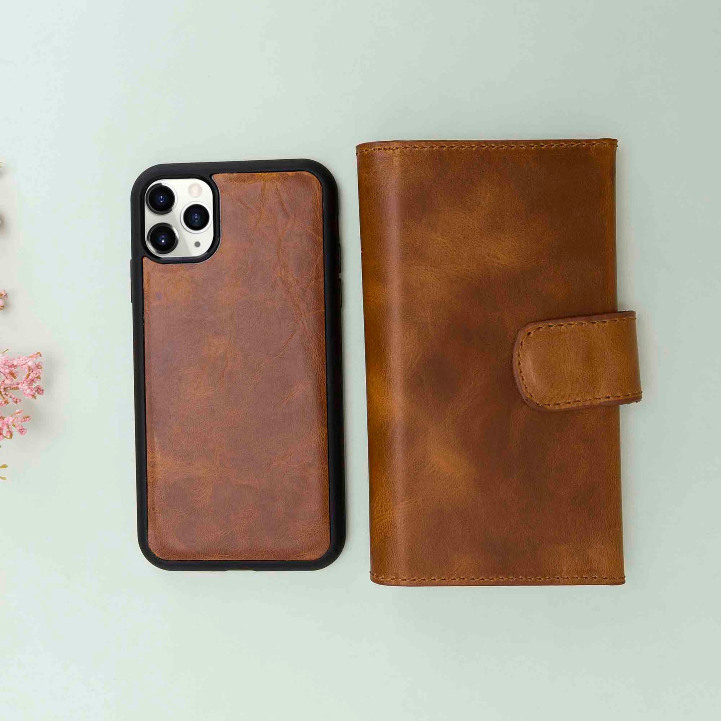 Santa iPhone 11 Pro Leather Detachable Wallet Case