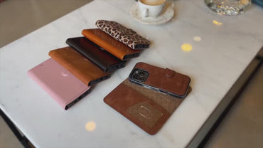 Magic iPhone 16 Plus Detachable Genuine Leather Case