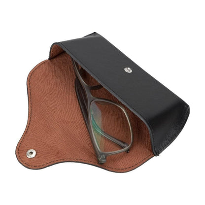 Roan Leather Glasses Case Black