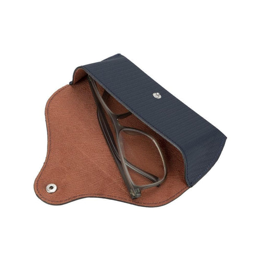 Roan Leather Glasses Case Dark Blue
