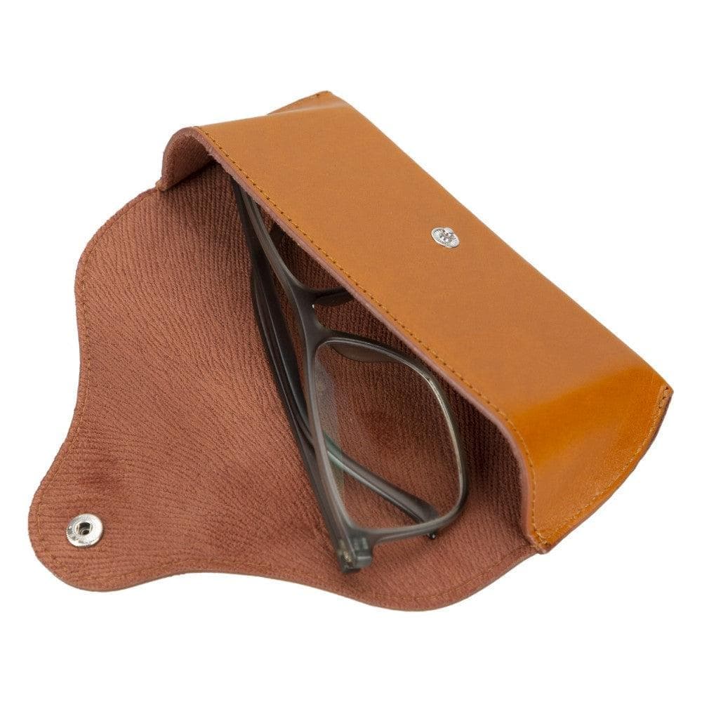 Roan Leather Glasses Case Tan