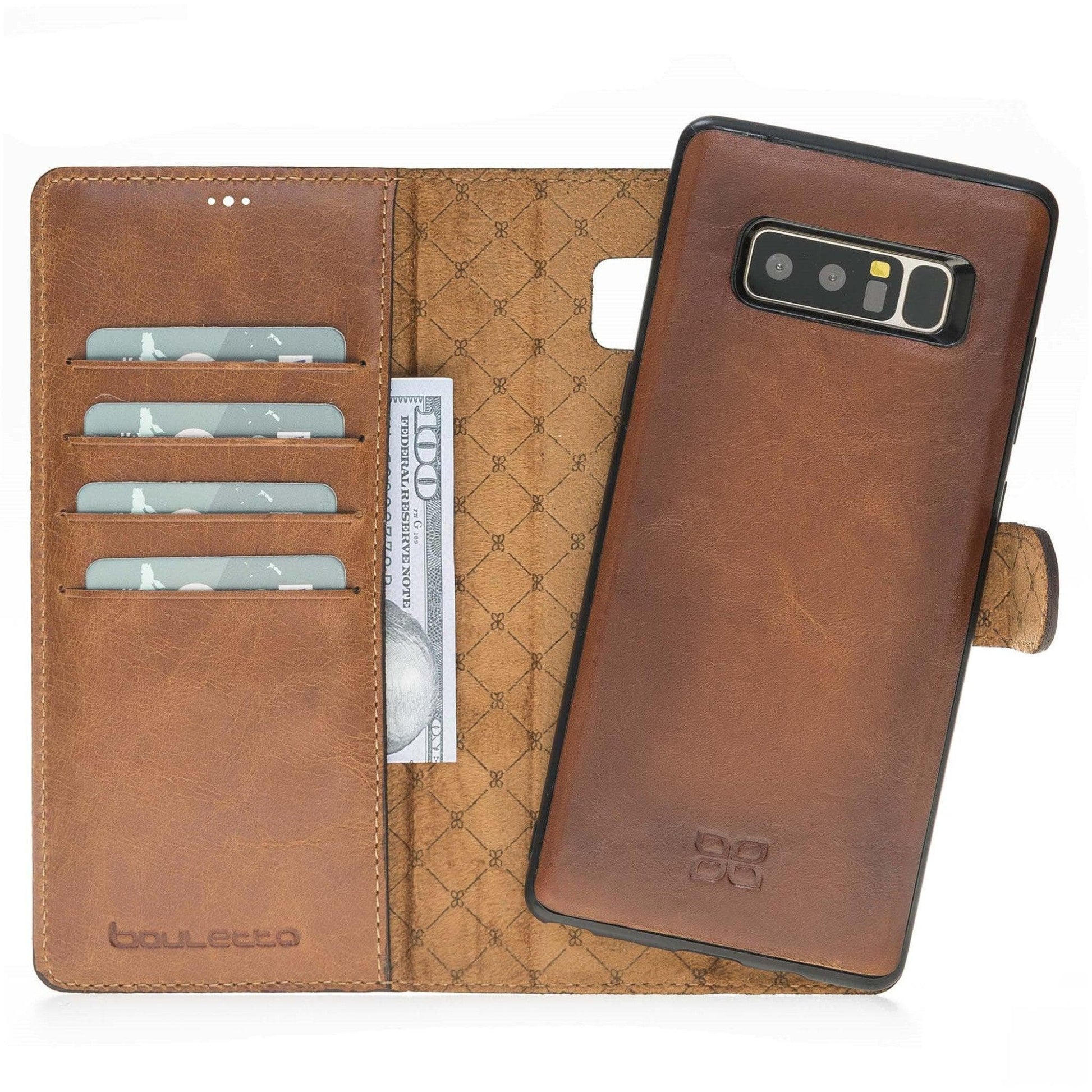 Bouletta Samsung Galaxy Note 8 Leather Wallet Case Samsung Note 8 / Tan